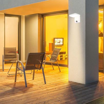 LED Kültéri flexibilis fali lámpa érzékelővel LED/17W/230V IP65 4000K fehér