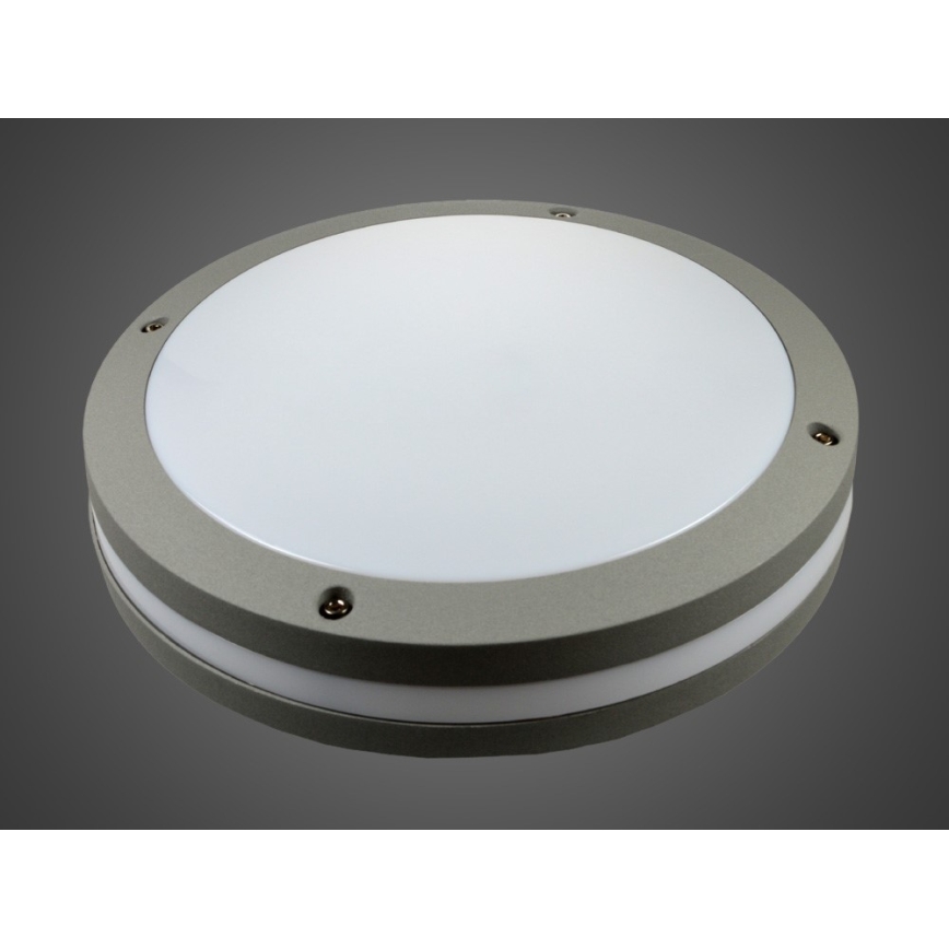 LED kültéri fali lámpatest JONAS, 18W, 230V, IP54, szürke