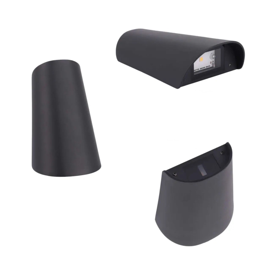 LED kültéri fali lámpatest LED/11W/230V IP65 fekete