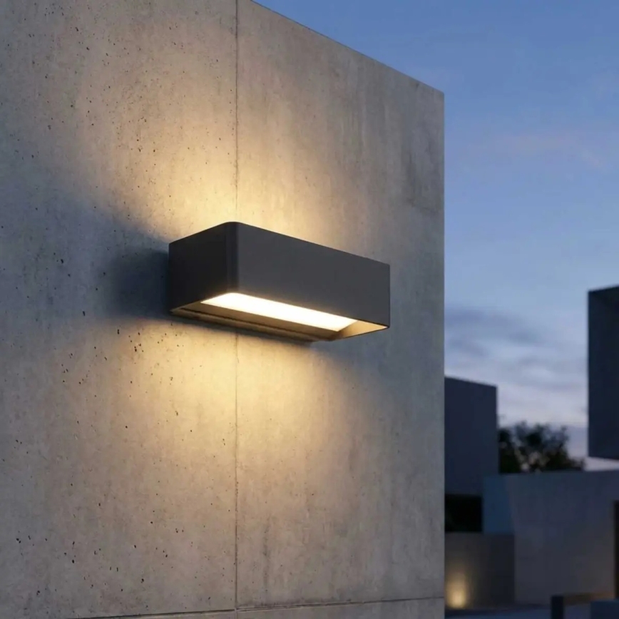 LED kültéri fali lámpatest LED/13W/230V IP65 fekete