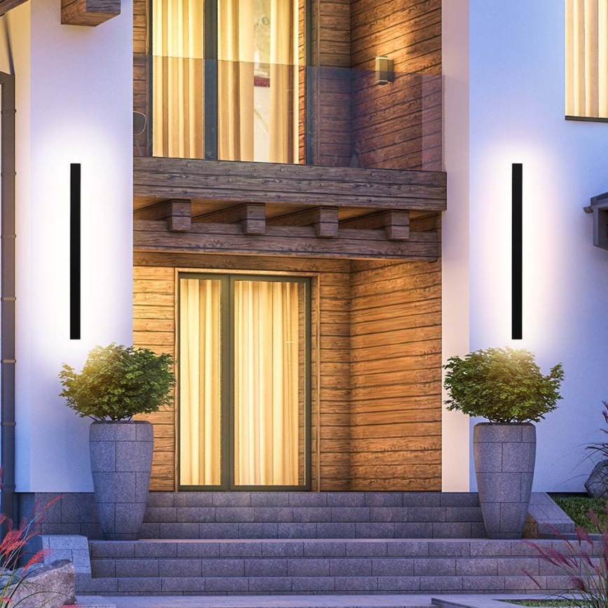LED kültéri fali lámpatest LED/16W/230V 3000K IP65 101 cm fekete