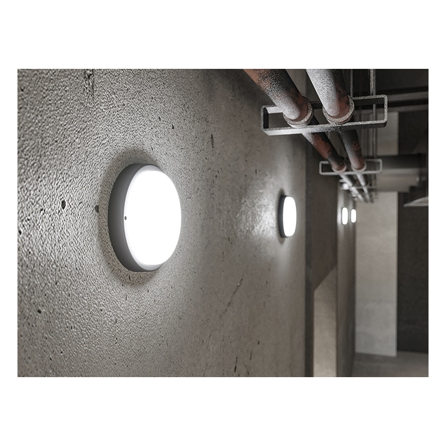 LED kültéri fali lámpatest LED/18W/230V IP54 fekete