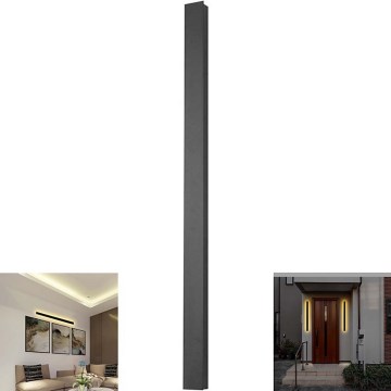 LED kültéri fali lámpatest LED/23W/230V 3000K IP65 141 cm fekete