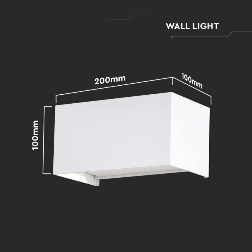 LED kültéri fali lámpatest LED/24W/230V 3000K IP65 fehér