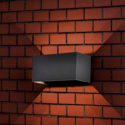 LED kültéri fali lámpatest LED/24W/230V 3000K IP65 fekete
