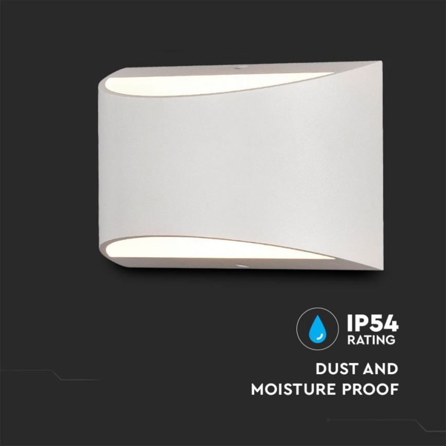 LED kültéri fali lámpatest LED/9W/230V 4000K IP54 fehér