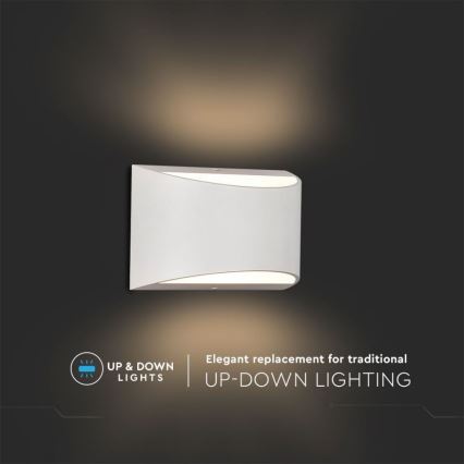 LED kültéri fali lámpatest LED/9W/230V 4000K IP54 fehér