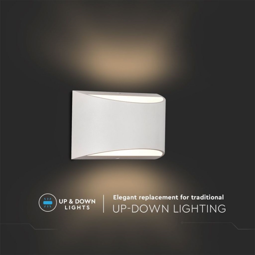 LED kültéri fali lámpatest LED/9W/230V 4000K IP54 fehér