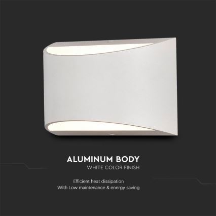 LED kültéri fali lámpatest LED/9W/230V 4000K IP54 fehér