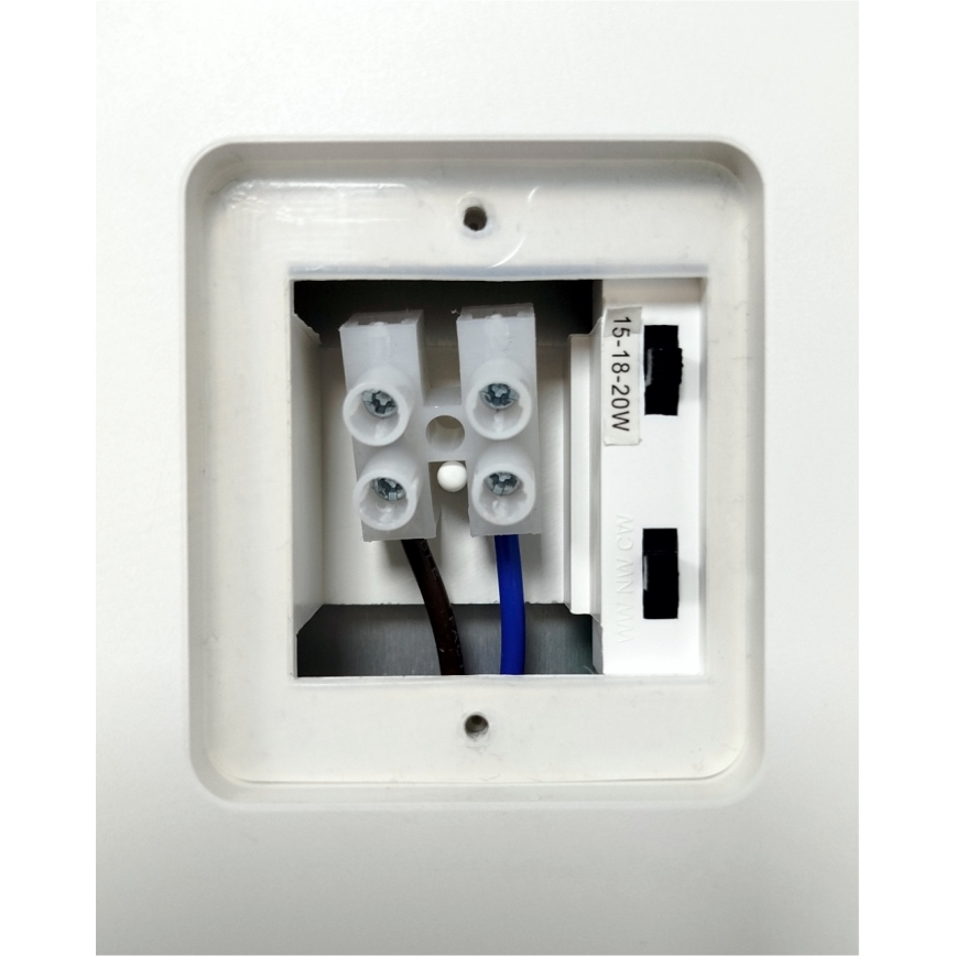 LED-fényerőszabályozható kültéri fali lámpa mozgásérzékelővel LED/15/18/20W/230V 3000K/4000K/6500K IP65 fekete/fehér