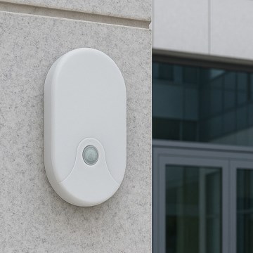 LED kültéri fali lámpatest mozgásérzékelővel LED/18W/230V IP44 fehér