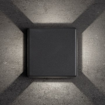 LED kültéri fali lámpatest REFAZI LED/6W/230V IP54 antracit