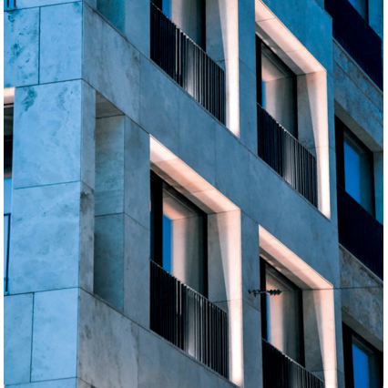 LED kültéri fali lámpatest WINDOW LED/7W/230V IP65 fehér