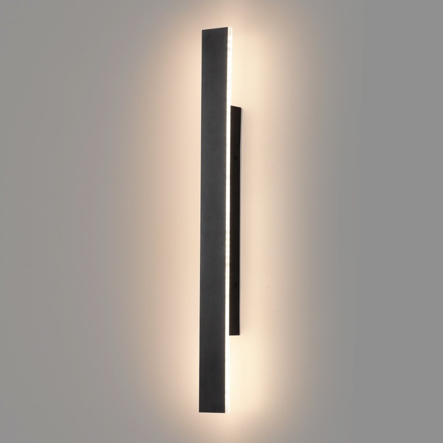LED kültéri fali lámpatest WOW LED/11W/230V 3000/4000/6000K 60 cm IP54 fekete