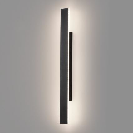 LED kültéri fali lámpatest WOW LED/11W/230V 3000/4000/6000K 60 cm IP54 fekete