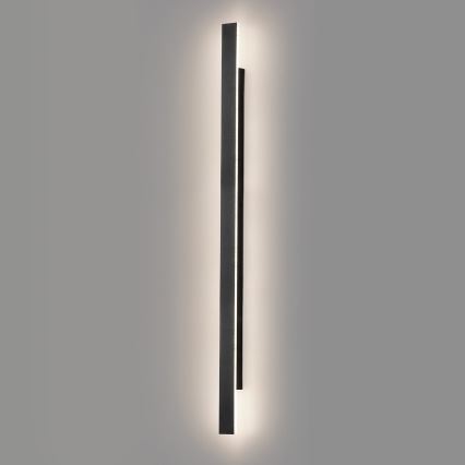 LED kültéri fali lámpatest WOW LED/20W/230V 3000/4000/6000K 120 cm IP54 fekete