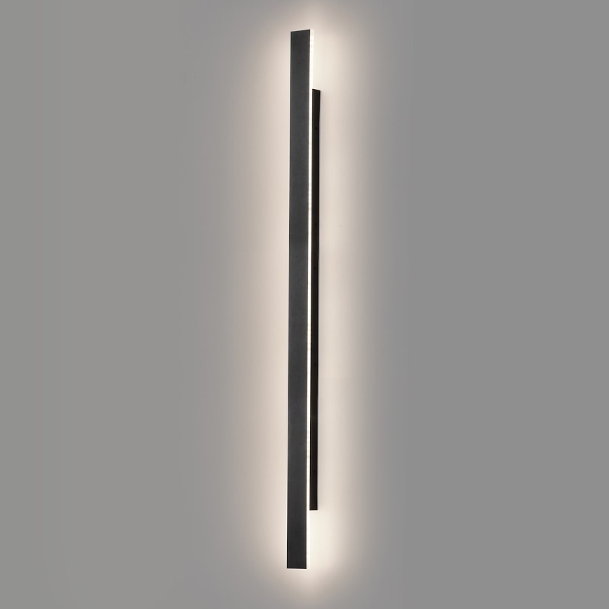 LED kültéri fali lámpatest WOW LED/20W/230V 3000/4000/6000K 120 cm IP54 fekete