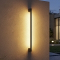 LED kültéri fali lámpatest YALTE LED/12W/230V 3000/4000/6500K 123 cm IP54 fekete