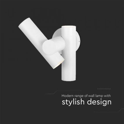 LED Kültéri flexibilis fali spotlámpa 2xLED/3W/230V 4000K IP44 fehér