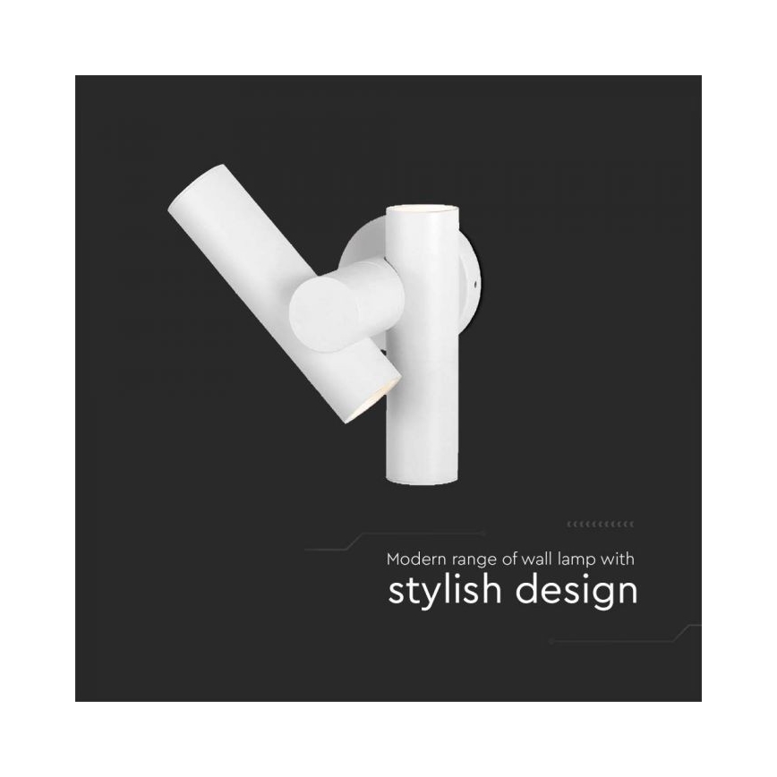 LED Kültéri flexibilis fali spotlámpa 2xLED/3W/230V 4000K IP44 fehér