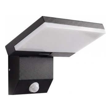 LED kültéri fali világítótest mozgásérzékelővel LED/18W/230V IP44 fekete