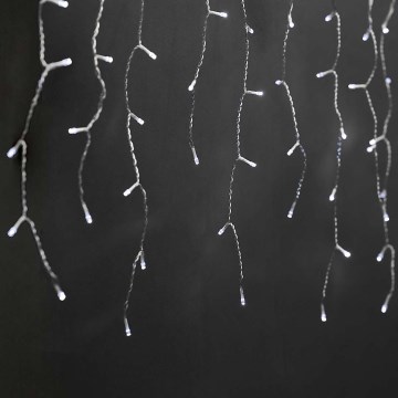 LED kültéri fényfüggöny 180xLED/7 üzemmód 10,9m IP44 hideg fehér