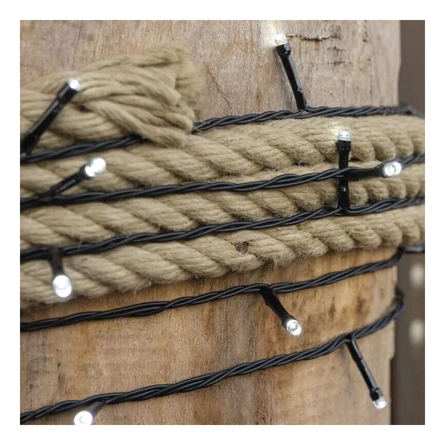 LED Kültéri  fényfüzér 100xLED/10m IP44 hideg fehér