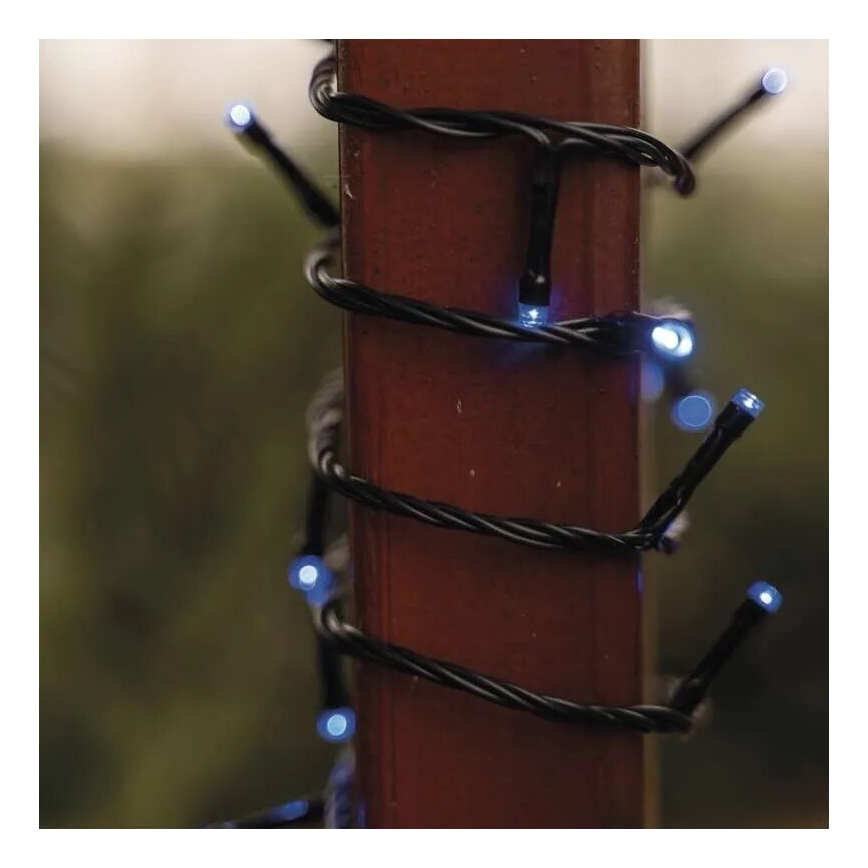 LED kültéri fényfüzér 100xLED/10m IP44 kék