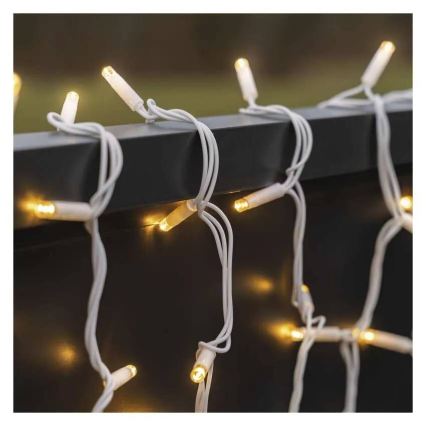 LED kültéri fényfüzér 100xLED/10m IP44 meleg fehér