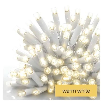 LED kültéri fényfüzér 100xLED/10m IP44 meleg fehér