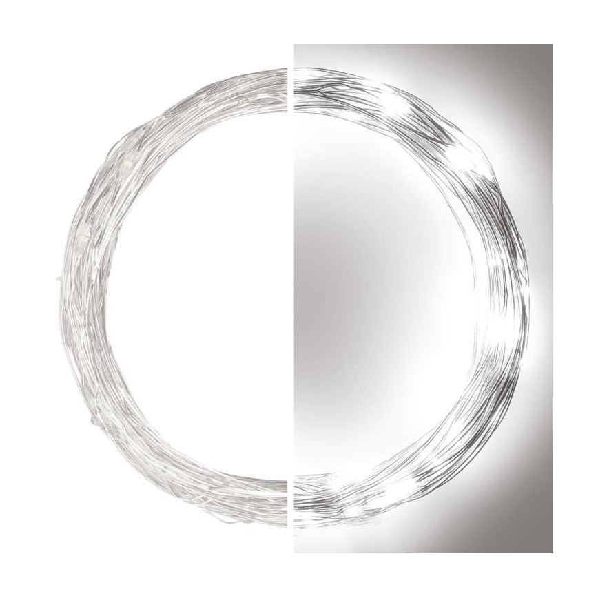 LED  kültéri fényfüzér 100xLED/15m IP44 hideg fehér