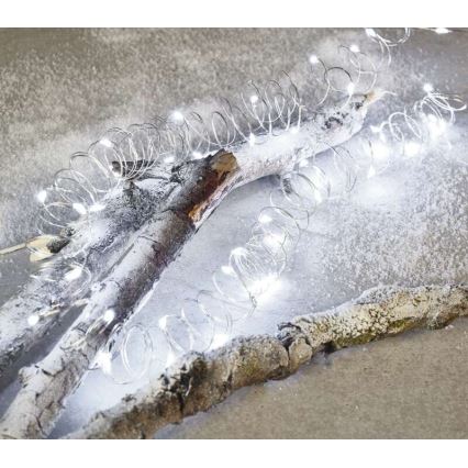 LED  kültéri fényfüzér 100xLED/15m IP44 hideg fehér