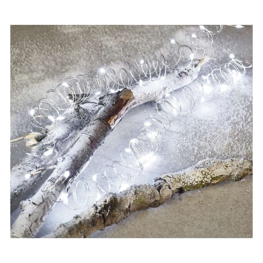 LED  kültéri fényfüzér 100xLED/15m IP44 hideg fehér