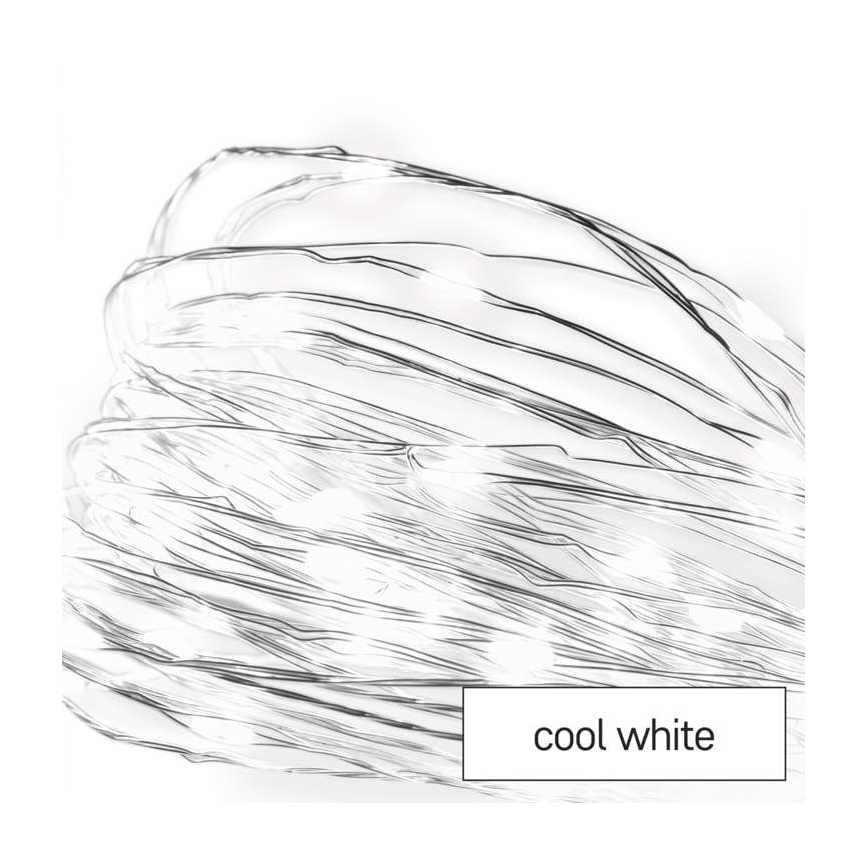 LED  kültéri fényfüzér 100xLED/15m IP44 hideg fehér