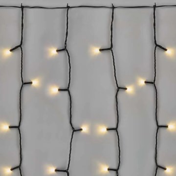 LED kültéri  fényfüzér 100xLED/1x2m IP44 meleg fehér