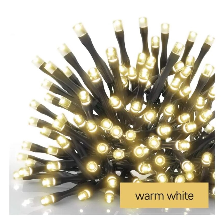 LED kültéri fényfüzér 100xLED/2,5x0,9m IP44 meleg fehér