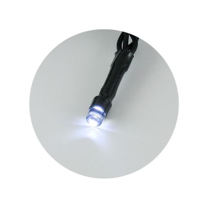 LED kültéri fényfüzér 100xLED/2 funkció/3xAA 10,8m IP44 hideg fehér