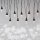 LED kültéri fényfüzér 10xLED/9,5 m IP44 hideg fehér