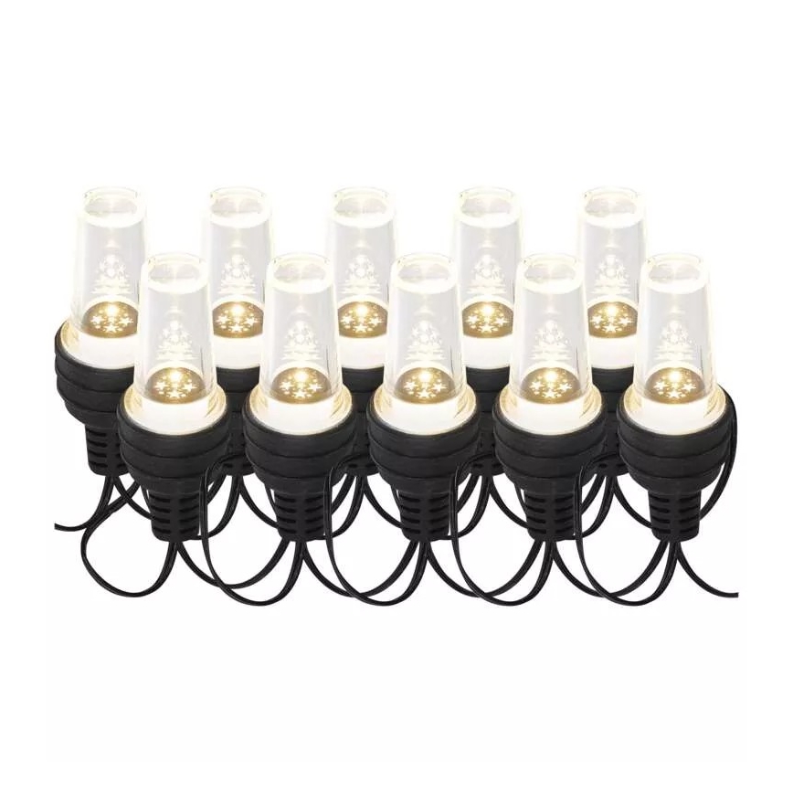 LED kültéri fényfüzér 10xLED/9,5 m IP44 hideg fehér