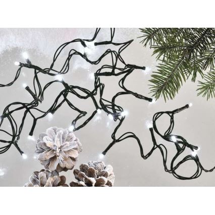 LED kültéri fényfüzér 120xLED/17m IP44 hideg fehér