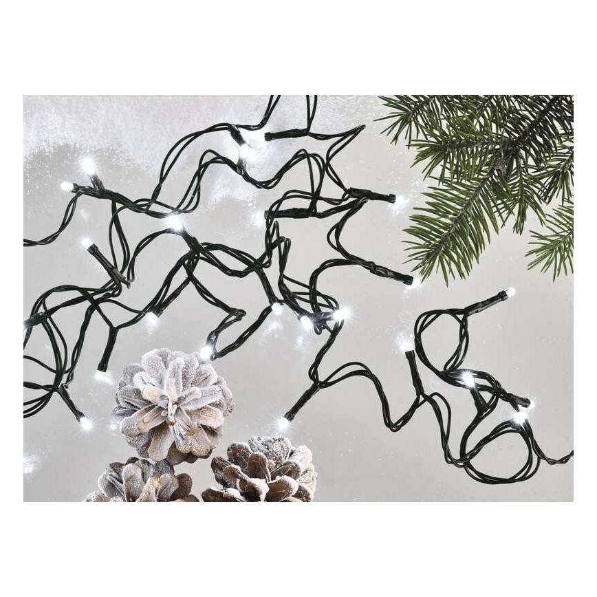 LED kültéri fényfüzér 120xLED/17m IP44 hideg fehér