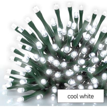 LED kültéri fényfüzér 120xLED/17m IP44 hideg fehér