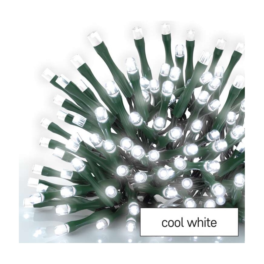 LED kültéri fényfüzér 120xLED/17m IP44 hideg fehér