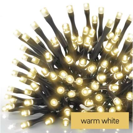 LED kültéri fényfüzér 120xLED/3xAA 8,9 m IP44 meleg fehér
