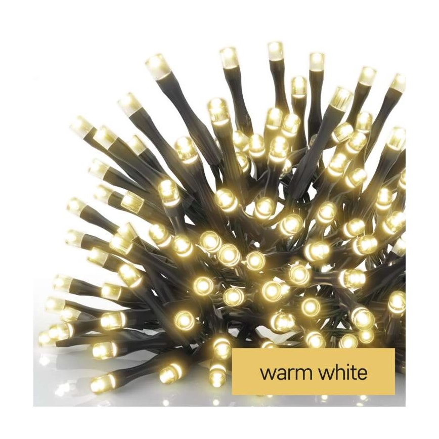 LED kültéri fényfüzér 120xLED/3xAA 8,9 m IP44 meleg fehér