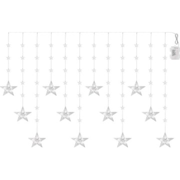 LED kültéri fényfüzér 120×LED/8 funkció 3×AA 1,7 m IP44 hideg fehér