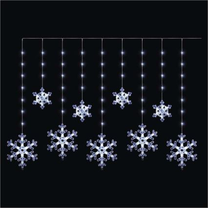 LED kültéri fényfüzér 131xLED/1,6m IP44 hideg fehér