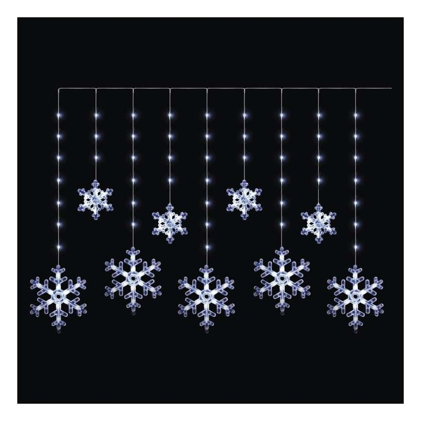LED kültéri fényfüzér 131xLED/1,6m IP44 hideg fehér