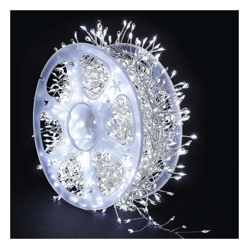 LED kültéri fényfüzér 1440xLED/8 funkciós 14,4m IP44 hideg fehér