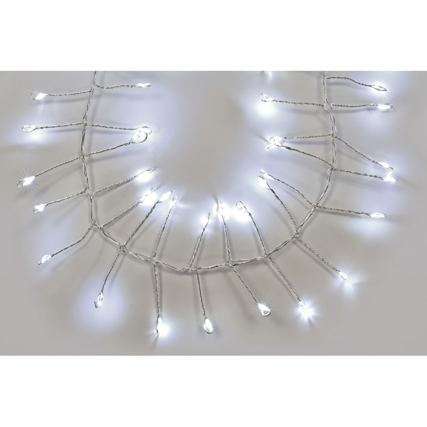 LED kültéri fényfüzér 1440xLED/8 funkciós 14,4m IP44 hideg fehér